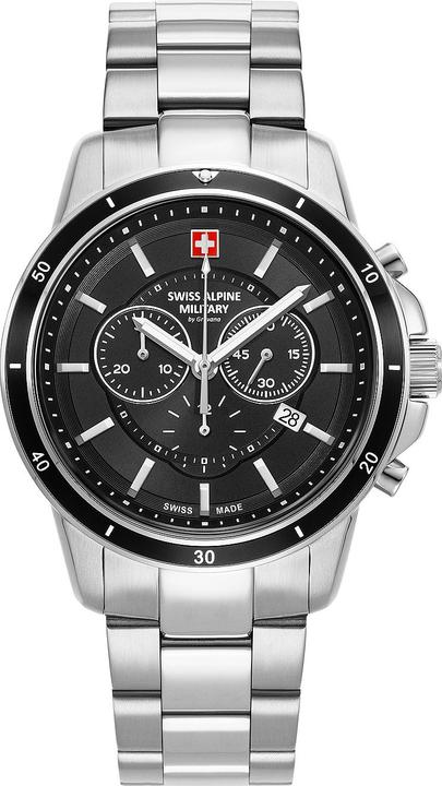 Produktbild Swiss Alpine Military 7089.9137 Chronograph Herrenuhr 44mm 10ATM (Chronograph, 44 mm)