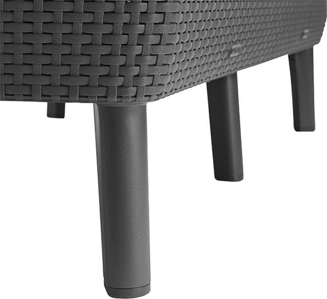 Productafbeelding Allibert Loungeset Salemo, Antraciet, 4 zitplaatsen