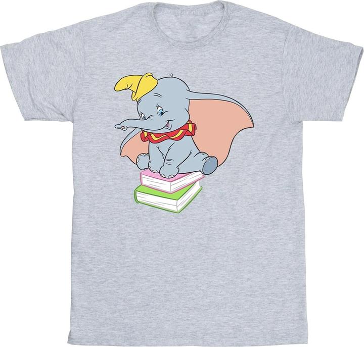Immagine prodotto Disney Dumbo Sitting On Books Maglietta Ragazze (128)