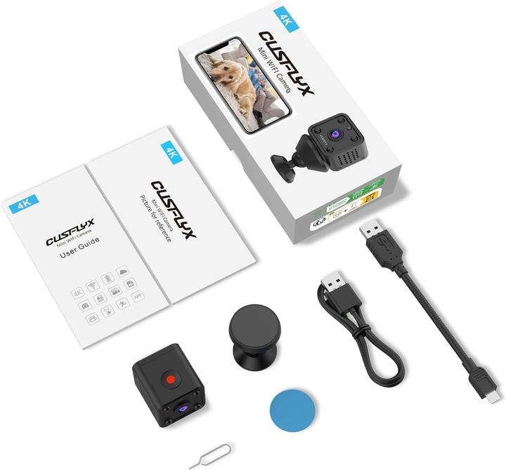 Immagine prodotto Cusflyx Mini telecamera WiFi 1080P Cloud (1920 x 1080 Pixels)