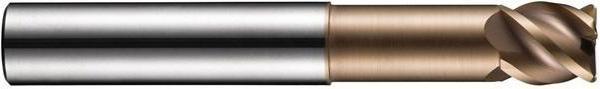 Produktbild Dormer Schaftfräser S521 Nenn-Ø 16 mm Radius 3 mm Gesamtlänge 90 HM TiSiN 45 ° Schneidenanzahl 4