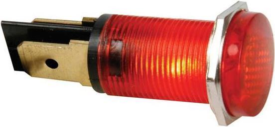 Produktbild Velleman KONTROLL-LAMPE - RUND - ROT- 220 V - 14 mm