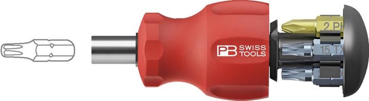 Produktbild PB Swiss Tools PB Insider Stubby (Schlitzschrauben, Torx (TX), Phillipps-Kreuzschlitz (PH))