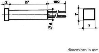 Image du produit Velleman VOYANT CARRE 7 x 7mm 12V BLEU