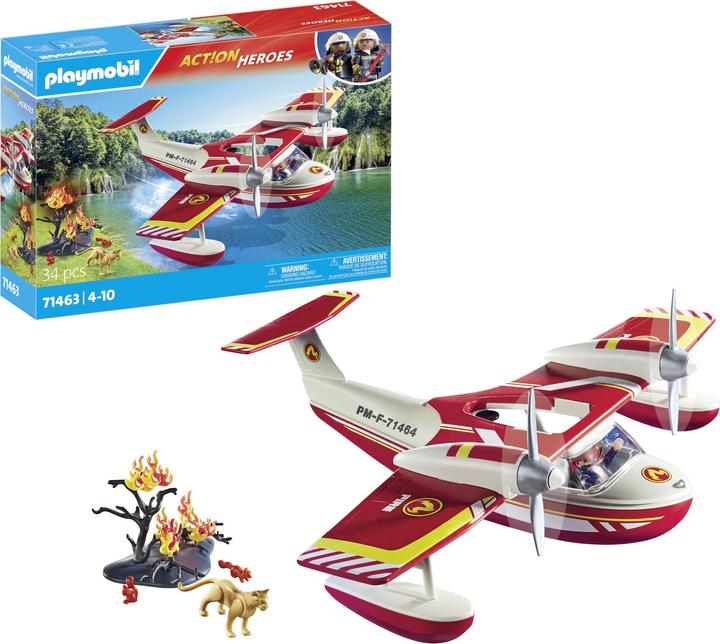 Produktbild Playmobil Feuerwehrflugzeug mit Löschfunktion (71463)