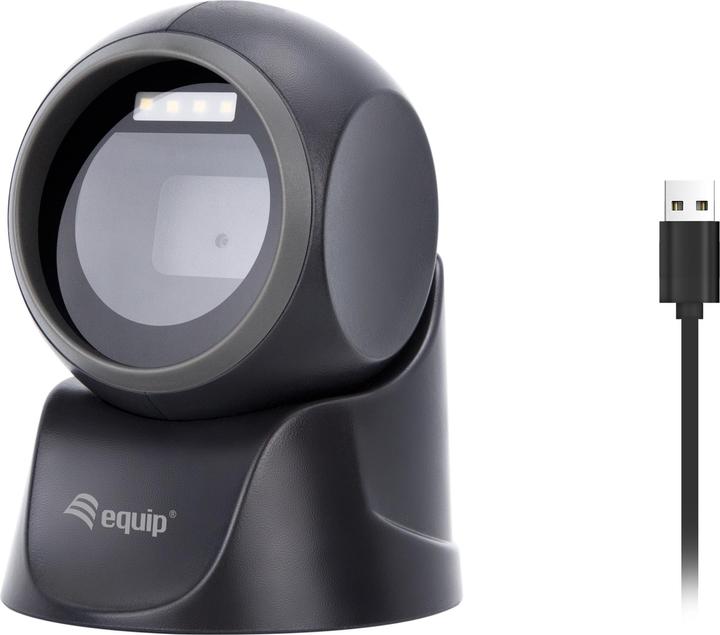 Immagine prodotto equip Codice a barre Cavo laser omnidirezionale USB 1D2D nero (Codici a barre 1D, Codici a barre 2D)