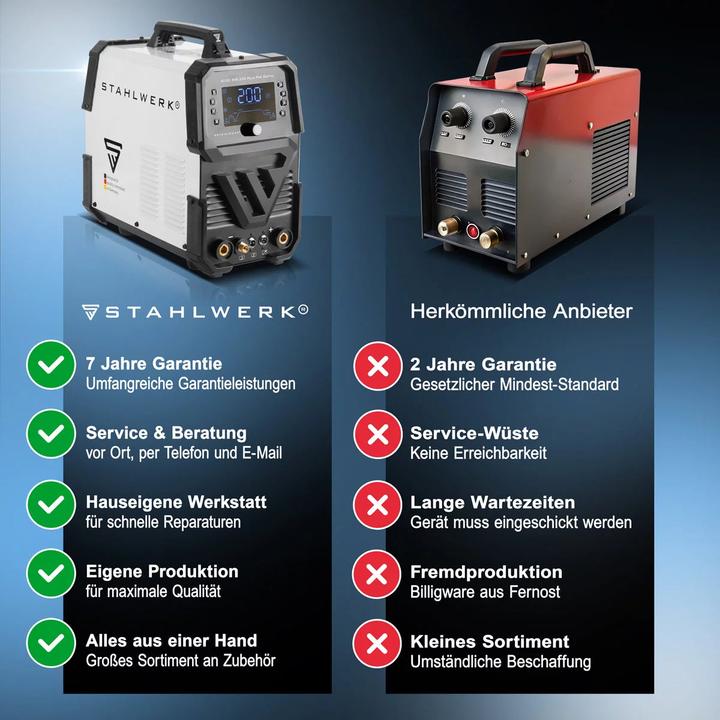 Produktbild Stahlwerk Digitales Schweissgerät AC/DC WIG 200 Puls Pro IGBT Inverter 200A