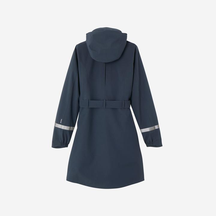 Produktbild Btwin Regentrenchcoat City 940 wasserdicht Damen marineblau (XS)