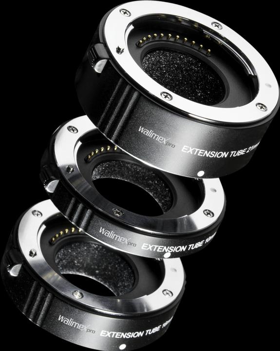 Actual product image Walimex Extension ring set for Fuji X (Macro intermediate ring, Fujifilm X)