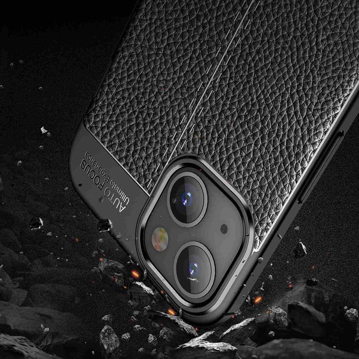 Actual product image Cadorabo TPU Cover Faux Leather Structure (Apple iPhone 13)