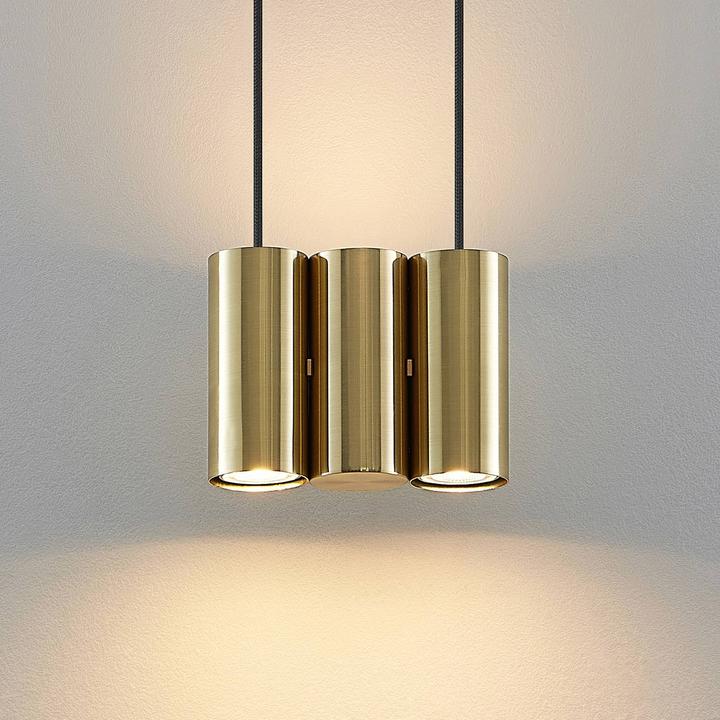 Immagine prodotto Lucande Cesur 3 lampada a sospensione Ottone (GU10)