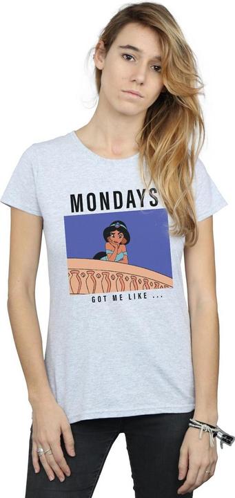 Immagine prodotto Disney Princess Jasmine Mondays Got Me Like Maglietta Donna (S)