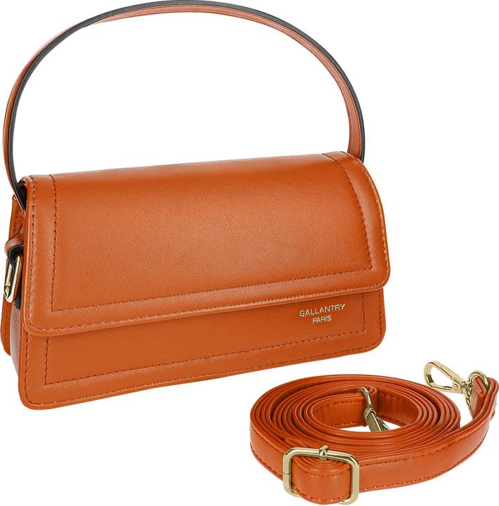 Produktbild Gallantry Braune Handtasche aus glattem Kunstleder (15 l)