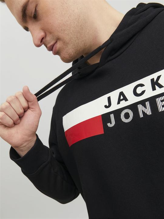 Actual product image Jack & Jones Basic Logo Plus Size Hoodie (5XL)