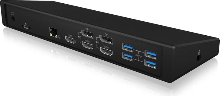 Produktbild Icy Box Dockingstation Notebook USB-C -> 3x Videoausgabe 60H (USB-C, 14 Ports)