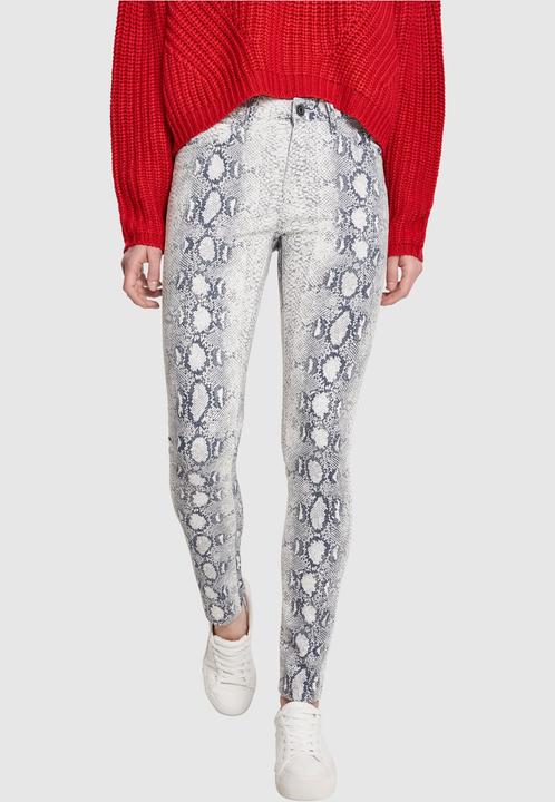 Urban Classics Ladies Animal Stretch Twill Skinny Pants
