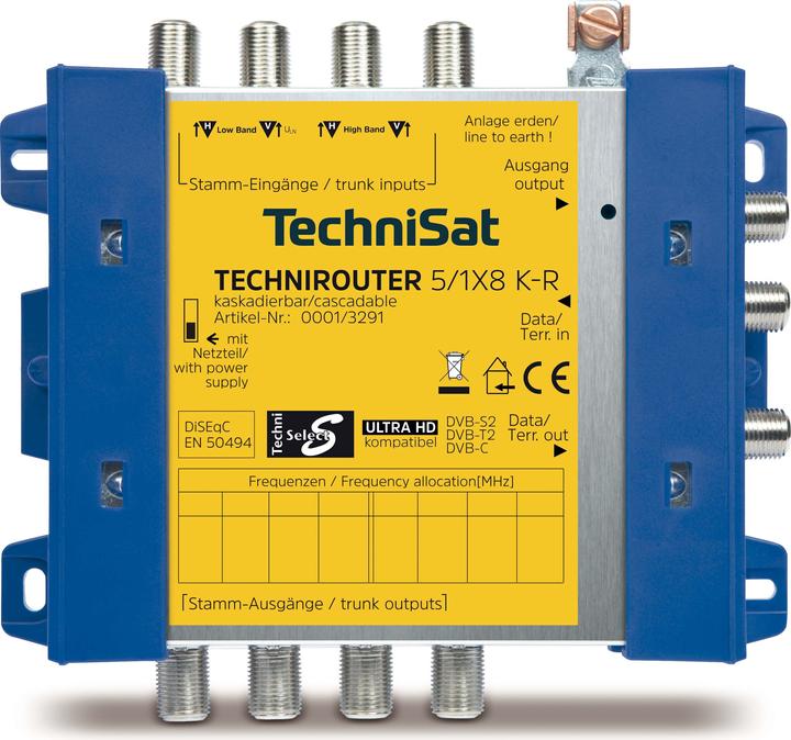 Immagine prodotto TechniSat TechniRouter 5/1x8 K-R (Multiinterruttori)