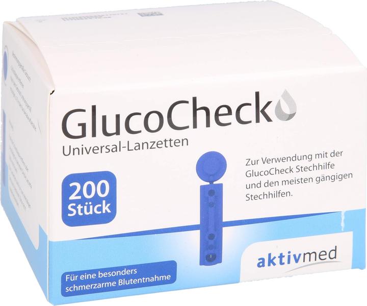 Actual product image Aktivmed GLUCO CHECK Universal Lancets, 200 pcs LAN (Lancets)