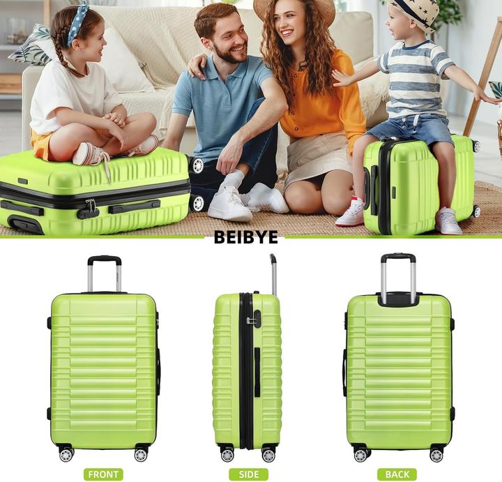 Actual product image Beibye Hartschalenkoffer mit Zwillingsrollen (115 l, XL (from 140l))