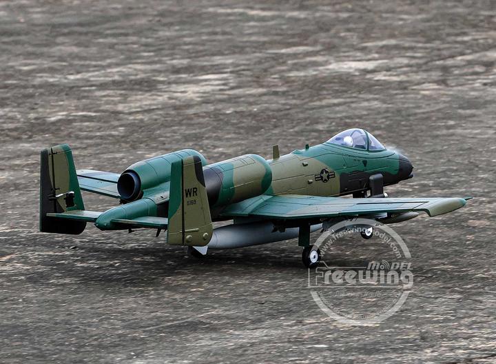Actual product image Freewing A-10 64 PNP 4S green camo PNP 4s Jet EDF