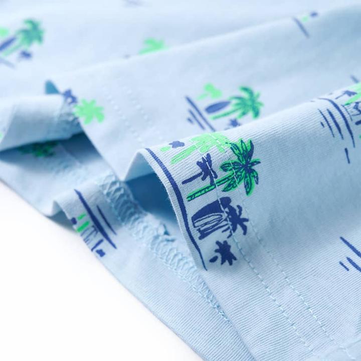 Immagine prodotto VidaXL Maglietta da bambino azzurro 104,Materiale: 100 % cotone,Colore (104)