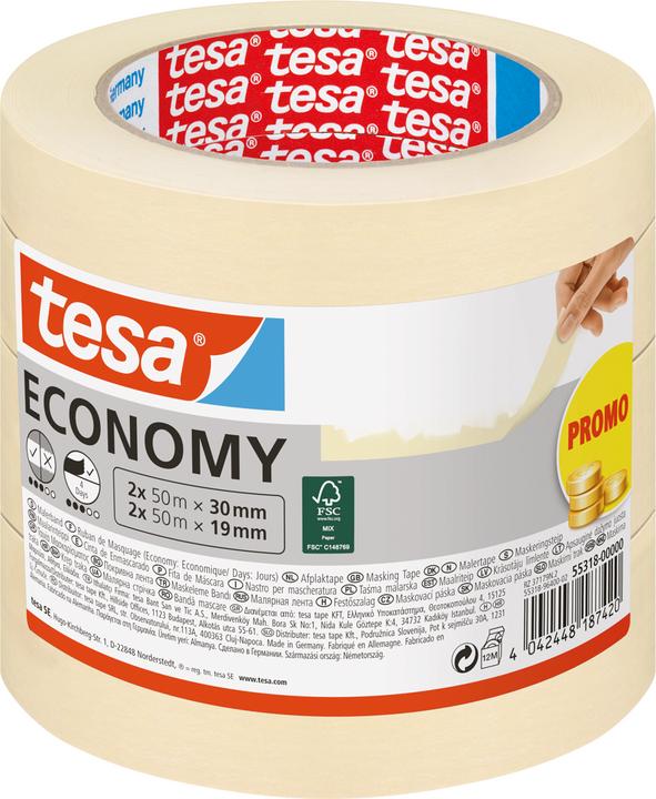 Immagine prodotto tesa 3x Nastro da pittore ECONOMIA (50 mm)