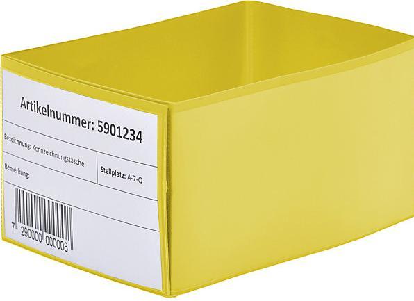 Actual product image Valdemar Krog Pallet foot sleeves, with slip-on pockets, yellow, pack of 50.