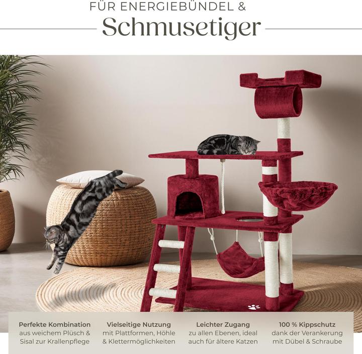 Image du produit tectake Marcel (141 cm, Vin rouge)