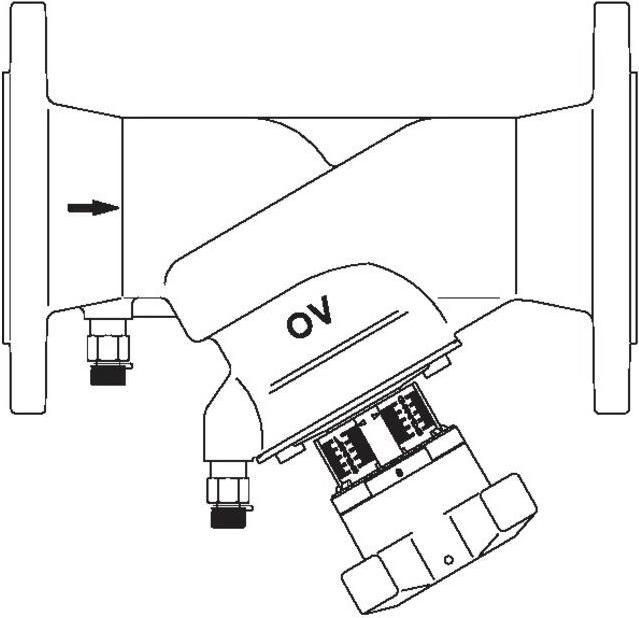 Produktbild Oventrop OV Strangregulierventil Hydrocontrol VFN PN 25, Sphäroguss, Flansch/DIN DN 100