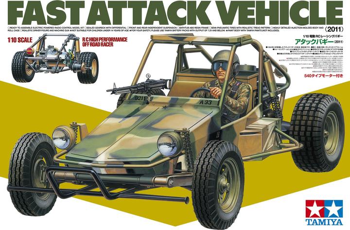 Produktbild Tamiya 1:10 RC Fast Attack Vehicle 2011 2WD LWA (Kit)