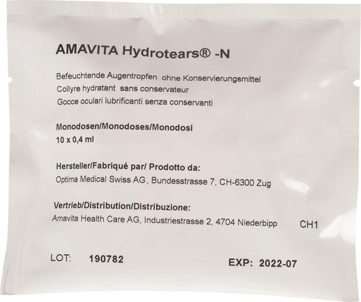 Produktbild Amavita Hydrotears-N Gtt Opht 20 Monodos 0.4 ml (0.40 ml)