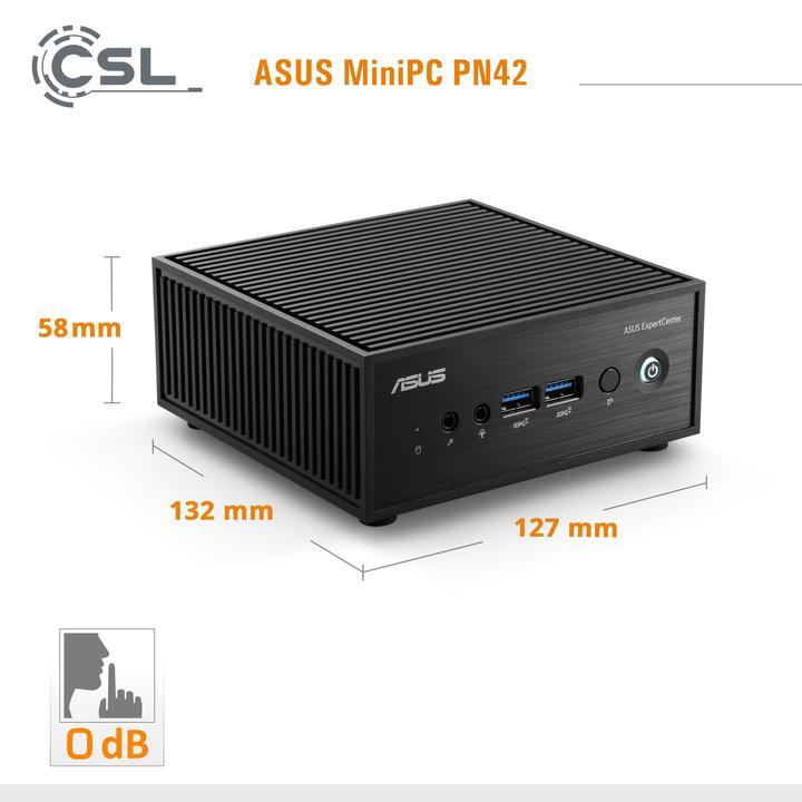 Image du produit CSL Mini PC ASUS PN42 N200 / 1000 Go M.2 SSD / 16 Go RAM / Win 11 Pro (Intel N200, 16 Go, 1000 Go, Intel UHD Graphics)