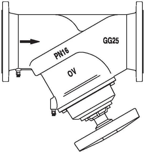 Produktbild Oventrop OV Strangregulierventil Hydrocontrol VFC PN 16, Grauguss, Flansch/DIN DN 300
