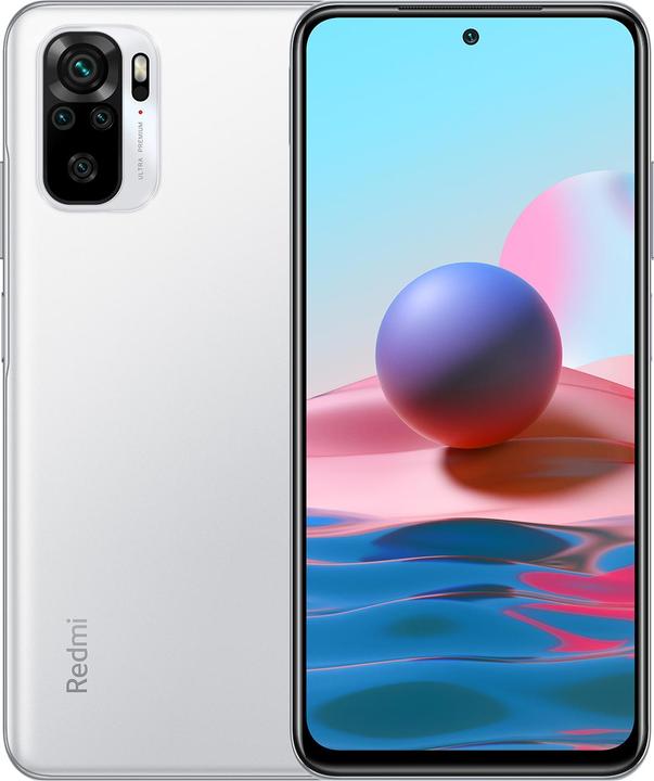 Xiaomi Redmi Note 10 (128 GB, Pebble White, 6.43", Dual SIM, 48 Mpx, 4G)