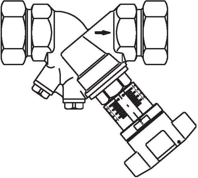 Immagine prodotto Oventrop Valvola di regolazione della linea OV Hydrocontrol VTR PN 16 RG cla-Messtec DN 10 5/8inch AG