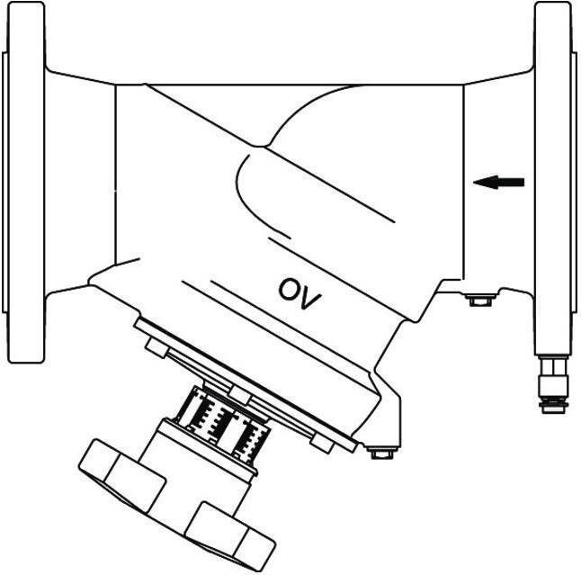 Produktbild Oventrop OV Strangregulierventil Hydrocontrol MFC PN 16 Messblende Flansch Grauguss DN 65