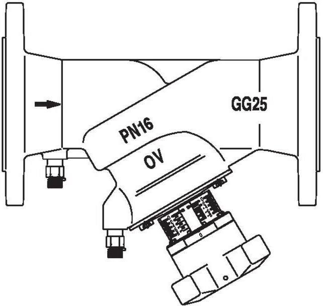 Produktbild Oventrop OV Strangregulierventil Hydrocontrol VFC PN 16, Grauguss, Flansch/DIN DN 65
