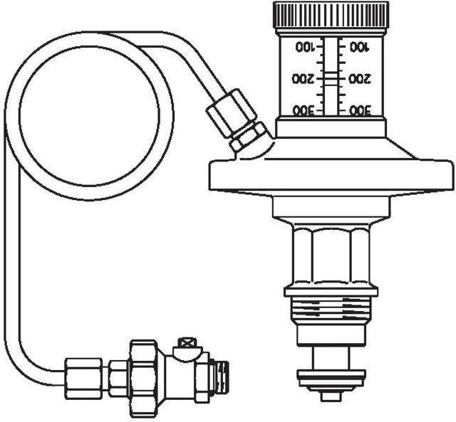 Oventrop OV Servomoteur à membrane Hydromat DTR Point de consigne 50-300 mbar DN 20