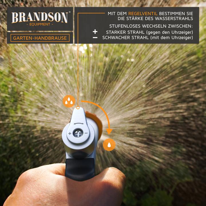 Actual product image Brandson Multifunctional shower, metal garden hand shower, garden shower 1/2 inch, pistol grip, brass