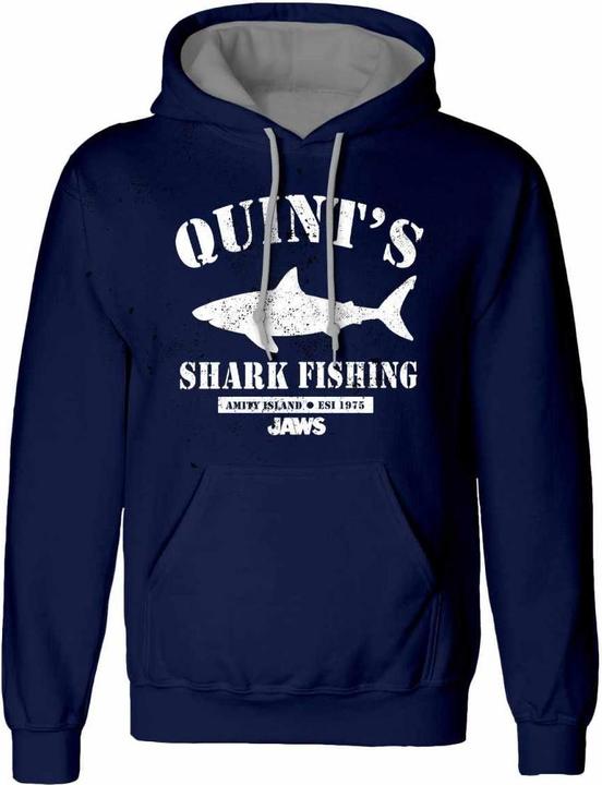 Actual product image JAWS Unisex Adult Quint's Shark Fishing Hoodie (S)