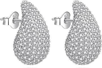 Image du produit Agato Boucles d'oreilles éblouissantes en argent avec zircons Agt-E147pw