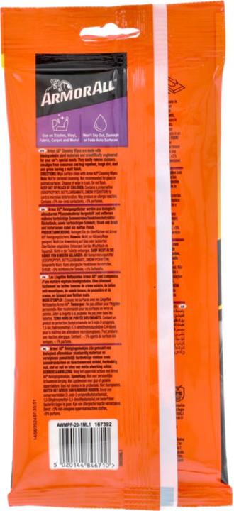 Immagine prodotto Armor OWA Tutti GAA38020ML Salviette per sedili/tappeti Detergente per auto