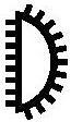 Actual product image Pferd Needle file CORRADI length 200 mm cut SH00 DH0 half round fishing-Ø 3,75 mm (Stroke 0, 200 mm)