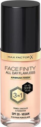 Produktbild Max Factor Facefinity All Day Flawless 3 In 1 Foundation C10-Fair Porcelain 30ml (Nº C10 Fair porcelain)