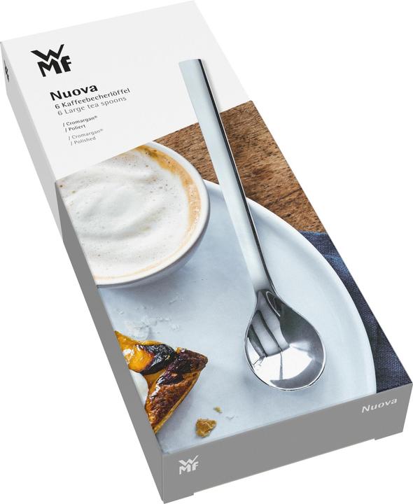Produktbild WMF Kaffeebecherlöffel Set 6tlg Kaffeelöffel gross 15,5cm Nuova Edelstahl poliert (6 Stück, Löffel)