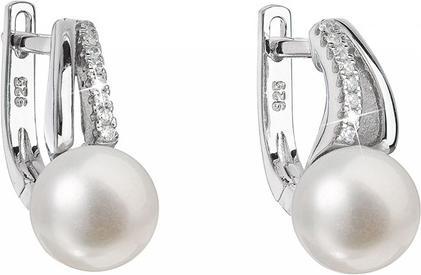 Produktbild Evolution Group Silver earrings with genuine pearls Pavon 21025.1 (L)