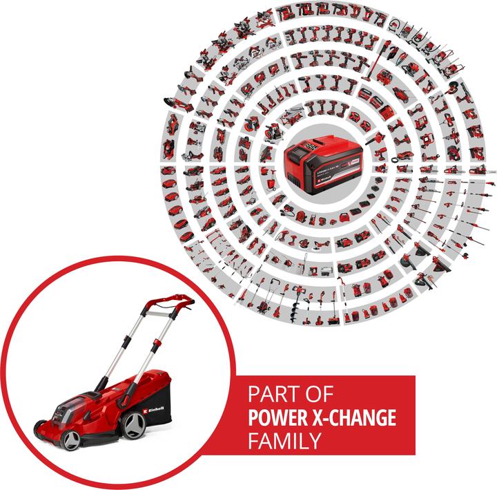 Productafbeelding Einhell RASARRO 36/42 (2x5,2Ah) accu grasmaaier (Oplaadbare batterij)