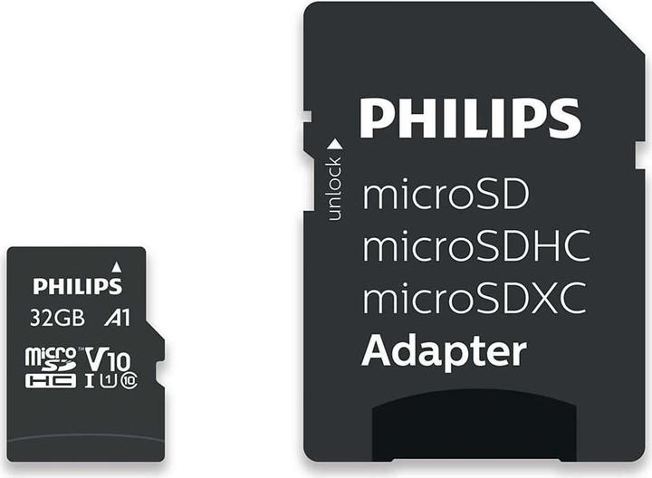Actual product image Philips FM32MP45B (32 GB, microSDHC, U1, UHS-I)