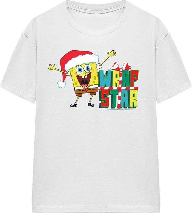 Produktbild Spongebob Squarepants Wrap Star At Christmas TShirt (L)