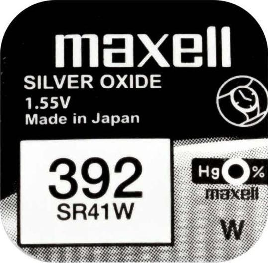 Immagine prodotto Maxell 392 / SR41W - Batteria per orologio (1 pz., LR41, 39 mAh)